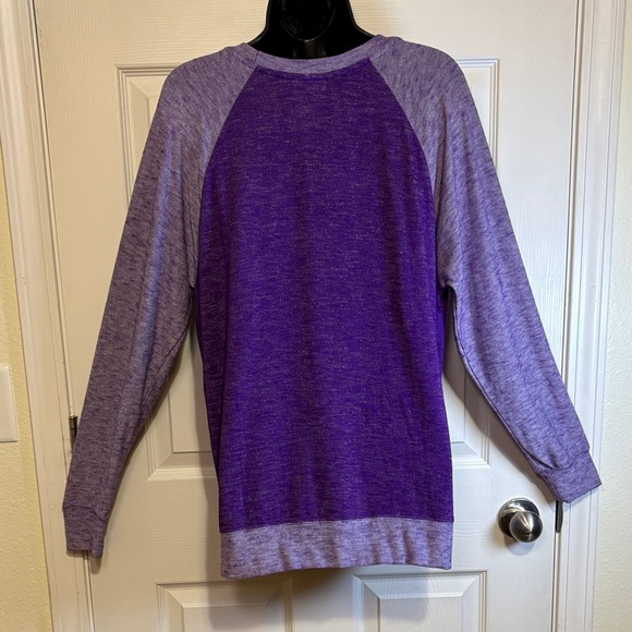 Disney Parks Purple Long Sleeve Tee with Mickey and Minnie Size L - Picture 2 of 9